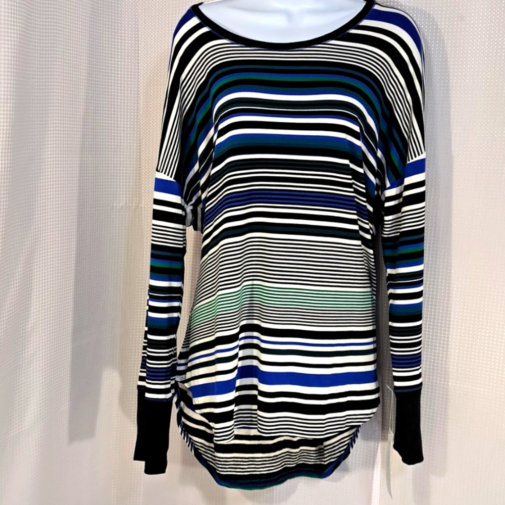 Liz Claiborne NWT Striped Long Sleeve Top SZ XXL